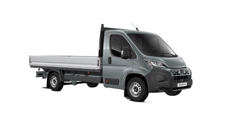 Noleggio lungo termine Fiat Ducato cassone 4,2mt - allestito Ducato chassis L4 140Cv con cassone fisso da 420 cm accensione automatica fari e tergi - mensola sottopadiglione - fendinebbia - sospensioni posteriori bilama - OL