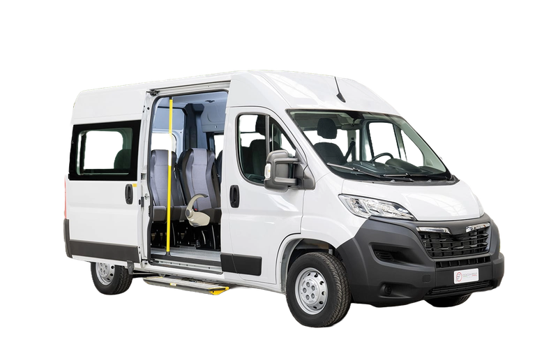 Noleggio lungo termine Fiat Ducato L2H2 9 p. disabili - 9 posti Ducato L2H2 140Cv 9 posti allestito con rampe per disabili - STLS