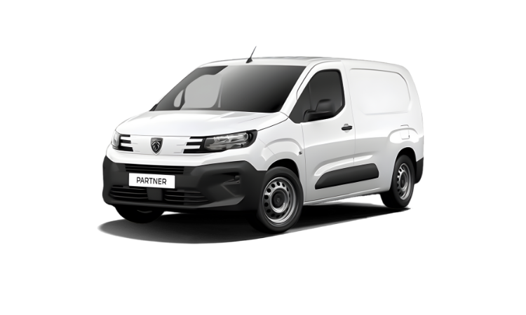 Noleggio lungo termine Peugeot Partner L1 130cv - furgone Peugeot Partner L1 BlueHDi 130cv - panchetta passeggero 2 posti (3 posti totali ) - ruota di scorta - retrocamera - radio dab - STKL